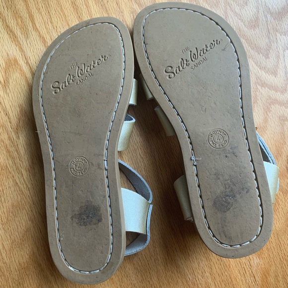 Gold Salt Water sandals by Hoy - Picture 3 of 4